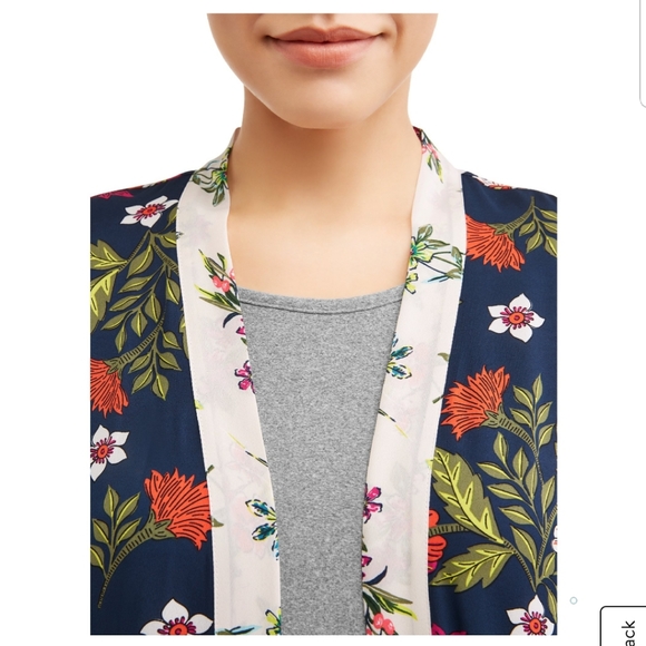 Time and Tru Floral Kimono NWT! Size Large - Picture 2 of 8